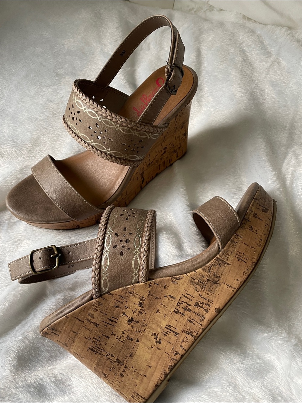 Light brown  Wedge Sandals
